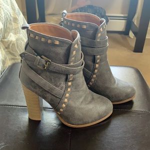 Grey booties